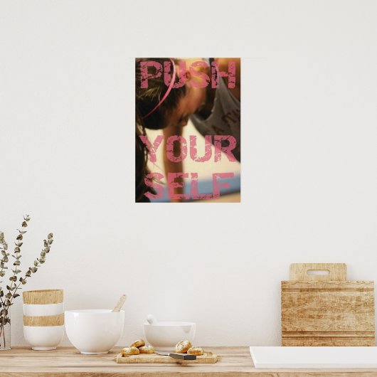 トレーニングやる気を起こさせる ポスター (キッチン)