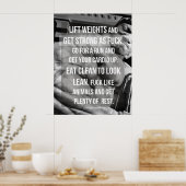 トレーニングやる気を起こさせる ポスター (キッチン)