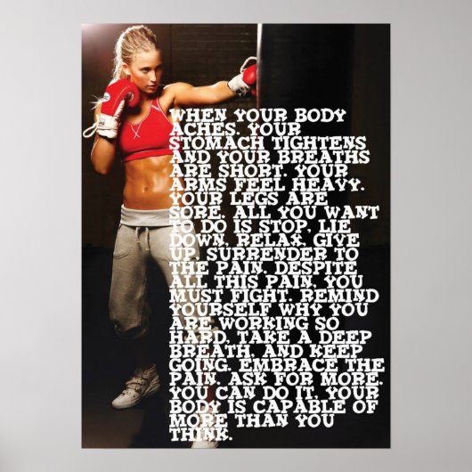 トレーニングやる気を起こさせる ポスター (正面)