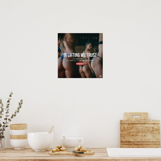 トレーニングやる気を起こさせる ポスター (キッチン)