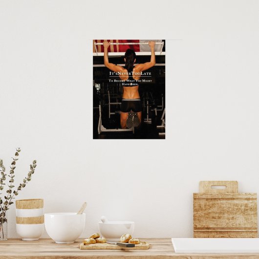 トレーニングやる気を起こさせる ポスター (キッチン)