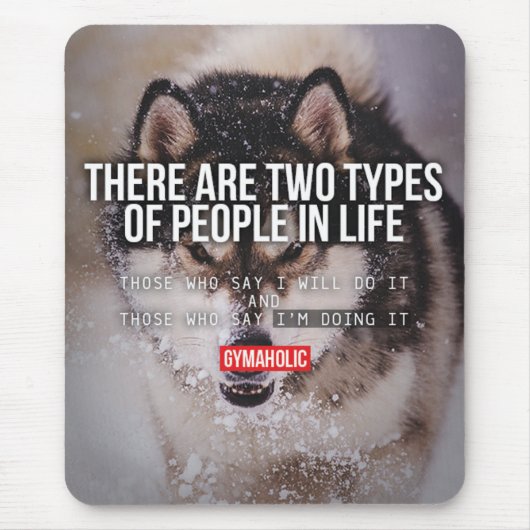 トレーニングやる気を起こさせる マウスパッド (正面)