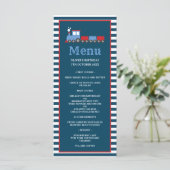 トレーニングをテーマにしたパーティー誕生日メニュー メニュー (スタンド正面)