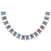 トレーニングをテーマにした誕生日パーティバナー バンティングフラッグ (全)