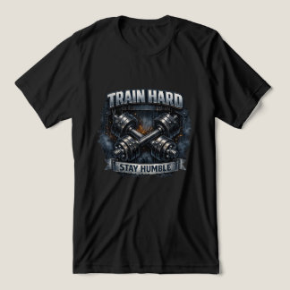 トレーニングを頑張れ 謙虚であれ トライブレンドTシャツ