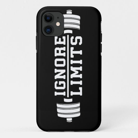 トレーニングインスピレーション – 制限を無視 – やる気を起こさせる Case-Mate iPhoneケース (裏面)