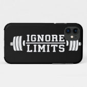 トレーニングインスピレーション – 制限を無視 – やる気を起こさせる Case-Mate iPhoneケース (裏面(横))