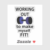 トレーニングウェイトの計算 シール (シート)