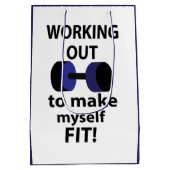 トレーニングウェイトの計算 ミディアムペーパーバッグ (裏面)