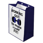 トレーニングウェイトの計算 ミディアムペーパーバッグ (裏面アングル)