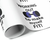 トレーニングウェイトの計算 ラッピングペーパー (ロールコーナー)