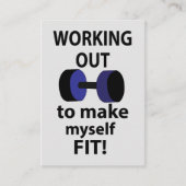 トレーニングウェイトの計算 名刺 (正面)