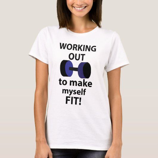 トレーニングウェイトの計算 Tシャツ (正面)