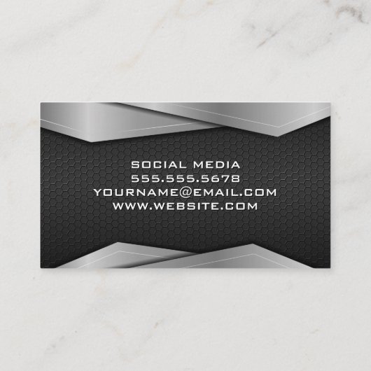 トレーニングエクササイズ | フィットネスとヘルス 名刺 (裏面)