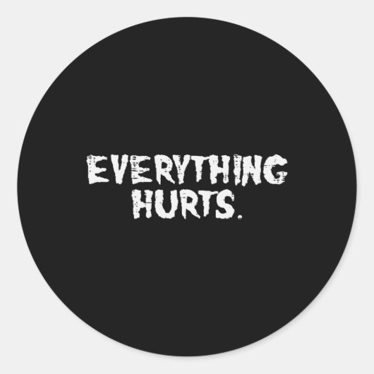 トレーニングオールティアーティッシュおもしろいジムエクササイズフィットネス ラウンドシール (正面)