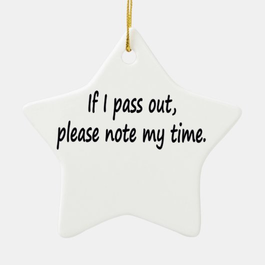 トレーニングシンプルユーモークジムことわざ セラミックオーナメント (正面)