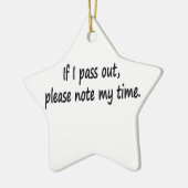 トレーニングシンプルユーモークジムことわざ セラミックオーナメント (左)