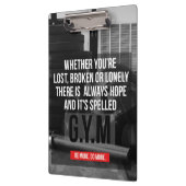 トレーニングジムのモチベーション クリップボード (左)