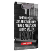 トレーニングジムのモチベーション クリップボード (右)