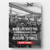 トレーニングジムやる気を起こさせる フォトプラーク (正面)