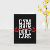 トレーニングジムウエイトリフティングボディビルジムヘアD カード (黄色い花)