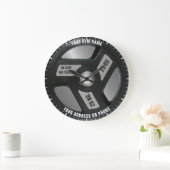 トレーニングジムオーナーフィットネスインストラクタージムコーチ ラージ壁時計 (ホーム)