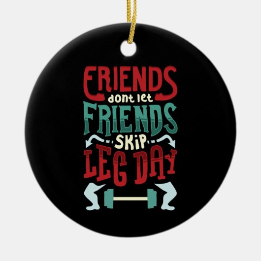 トレーニングジムギフト セラミックオーナメント (正面)