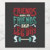 トレーニングジムギフト ワインラベル (シングルラベル)