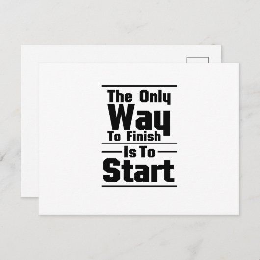 トレーニングジム引用文フィットネスエクササイズモチベーション ポストカード (正面/裏面)