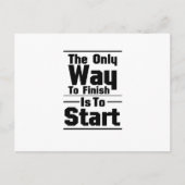 トレーニングジム引用文フィットネスエクササイズモチベーション ポストカード (正面)