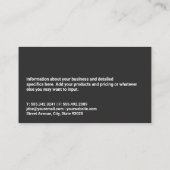 トレーニングジム | トレーニングフィットネス 名刺 (裏面)