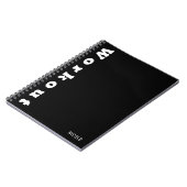 トレーニングジャーナルフィットネス計画ダイエット&ジムカスタム ノートブック (左側)