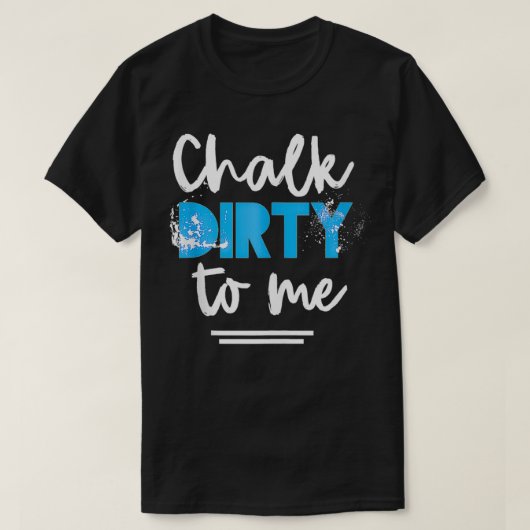 トレーニングチョーク汚れて私にアスリートタンクの上 Tシャツ (デザイン正面)