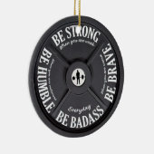 トレーニングトレーナーフィットネスウエイトリフターウエイトプレート セラミックオーナメント (右)