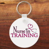 トレーニングナース – ピンク キーホルダー (正面)