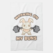 トレーニングバニー漫画 – 私のバンスで働く – ジム キッチンタオル (縦)