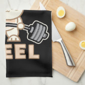 トレーニングバニー漫画 – 鋼のパン – ジミおもしろいム キッチンタオル (四つ折り)