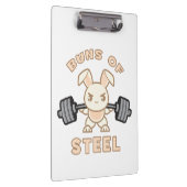 トレーニングバニー漫画 – 鋼のパン – ジミおもしろいム クリップボード (右)