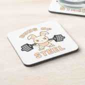 トレーニングバニー漫画 – 鋼のパン – ジミおもしろいム コースター (左側)