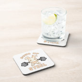 トレーニングバニー漫画 – 鋼のパン – ジミおもしろいム コースター (右側)