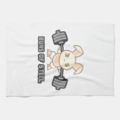 トレーニングバニーCartoon - Buns Of Steel, おもしろい Anime キッチンタオル (横)