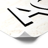 トレーニングフィットネスのビジネスロゴ精度ポスター ポスター (角)