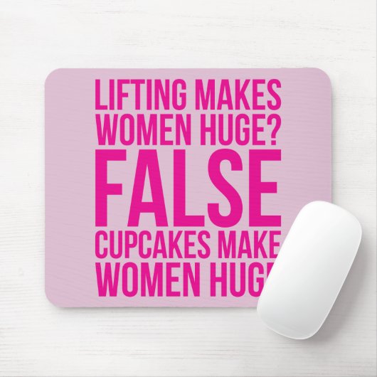 トレーニングフィットネスのモチベーション – 持ち上げvs Cupcakes マウスパッド (マウス)