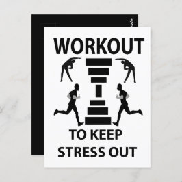 トレーニングフィットネスエクササイズジム ポストカード