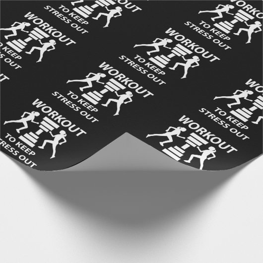 トレーニングフィットネスエクササイズジム ラッピングペーパー (角)