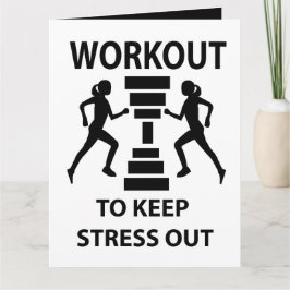 トレーニングフィットネスエクササイズ挨拶 カード