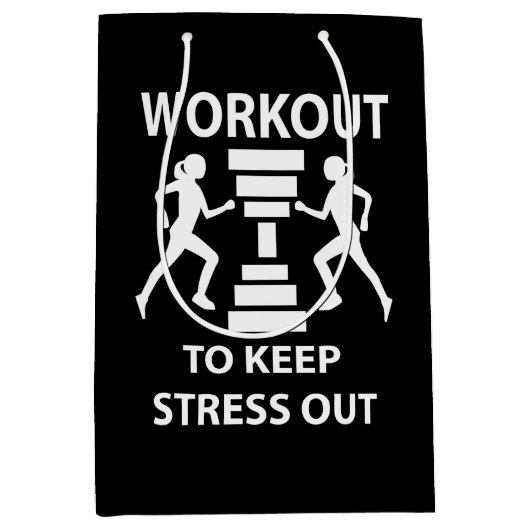 トレーニングフィットネスエクササイズ ミディアムペーパーバッグ (正面)