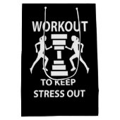 トレーニングフィットネスエクササイズ ミディアムペーパーバッグ (裏面)