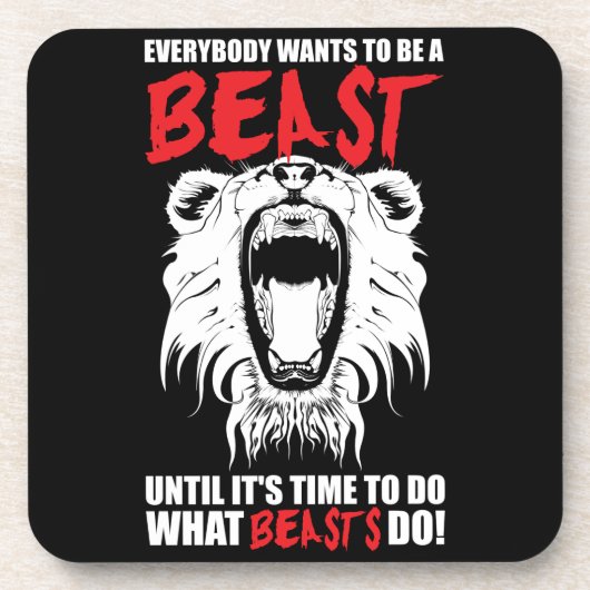 トレーニングフィットネスジムモチベーション – ビースト コースター (正面)