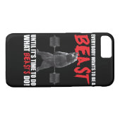 トレーニングフィットネスジムモチベーション – ビースト Case-Mate iPhoneケース (裏面(横))